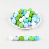 Joepeada 300Pcs/lots 12mm Round Silicone Teething Beads Food