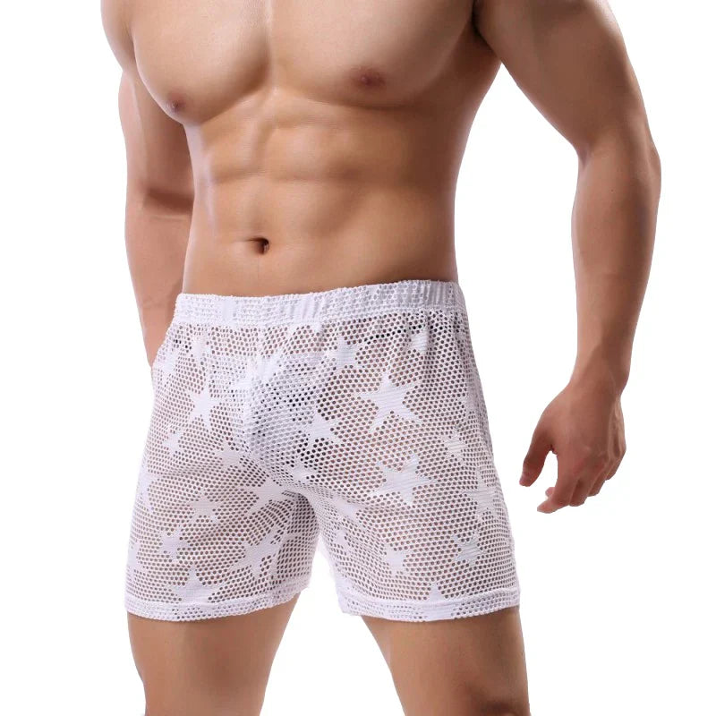 Pajamas Sleepwear For Men Pijama Hombre See Through