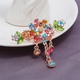 High Quality Colorful Enamel Flower Hair Claws Wedding