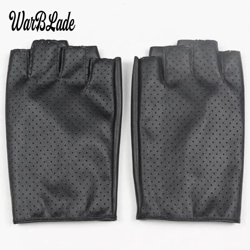 WarBLade Fashion Women Fingerless Gloves Breathable Soft Leather