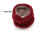 Female Warm Cashmere Tube Scarf Children Knitted Cowl