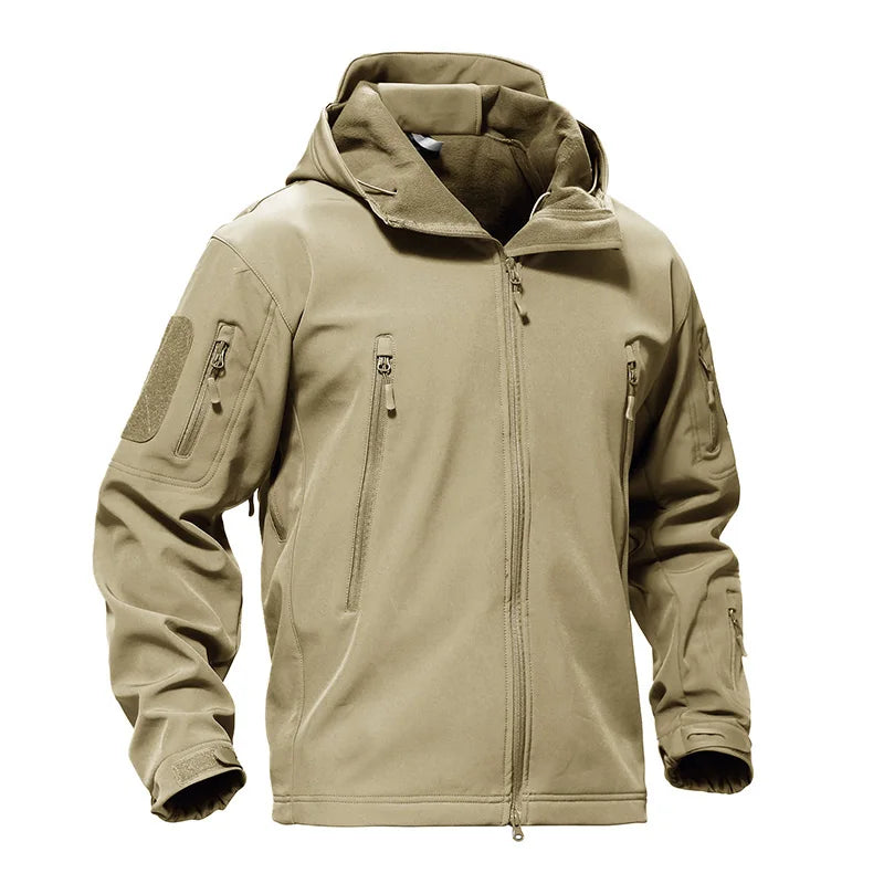 TACVASEN Winter Waterproof Fleece Lined Jackets Men's Safari