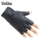 WarBLade Fashion Women Fingerless Gloves Breathable Soft Leather