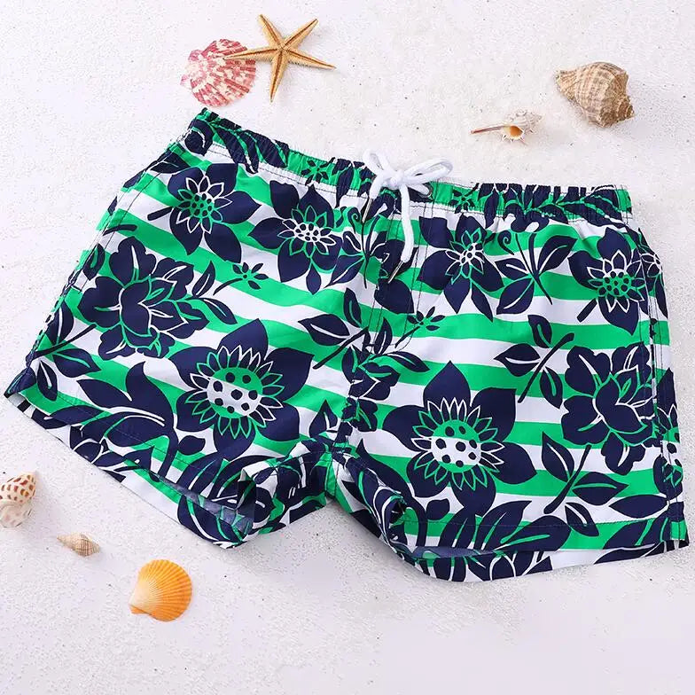 Men's Printed Board Shorts Quick Dry Beach Shorts