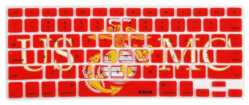 XSKN USMC Marine Flag Silicone Keyboard Cover Skin