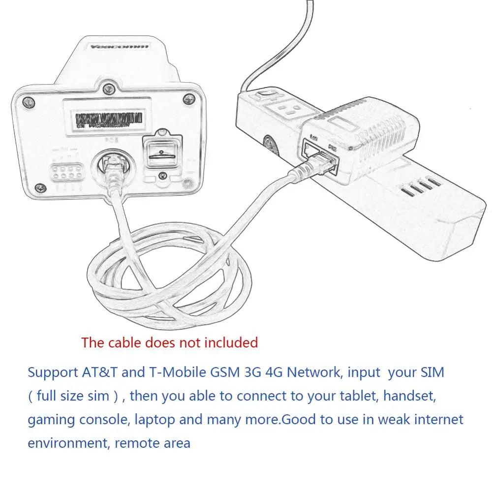 Support POE Yeacomm YF-P11 Outdoor 4G CPE Router