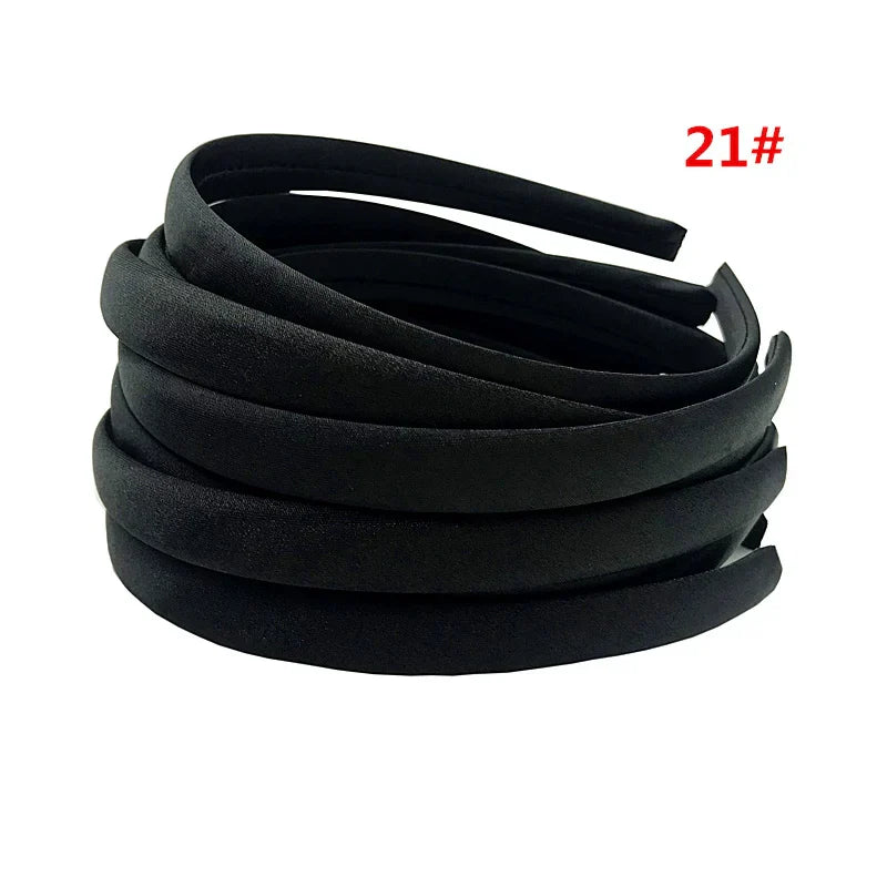 24Pcs/Lot 15mm 24 Colors Satin Fabric Covered Resin
