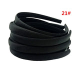 24Pcs/Lot 15mm 24 Colors Satin Fabric Covered Resin