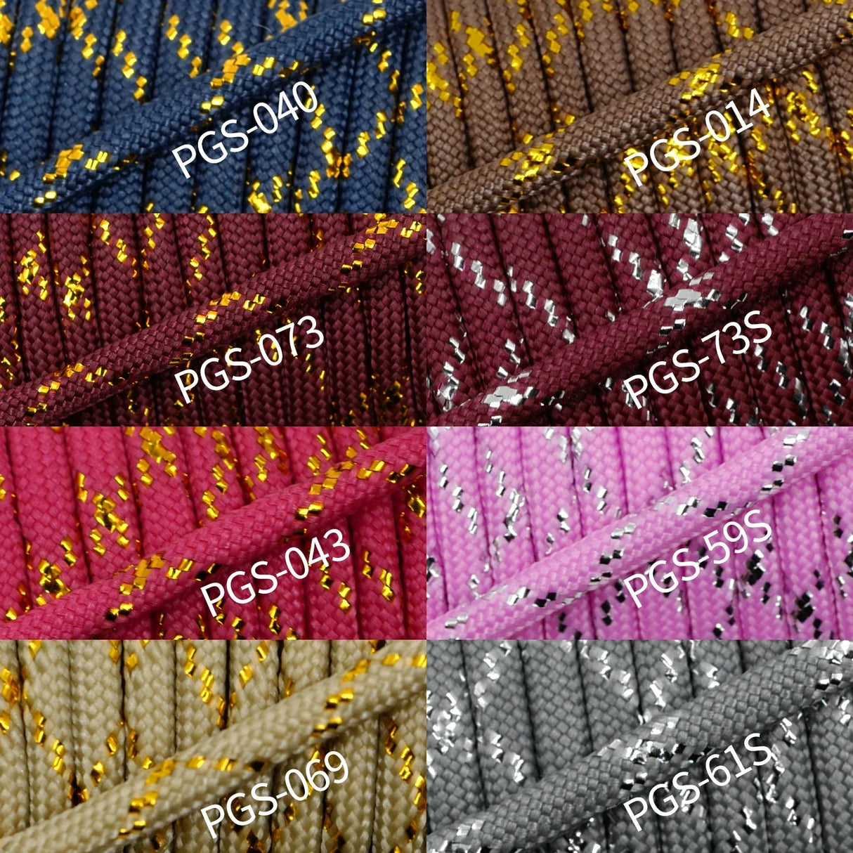 YOUGLE Metallic 550 Paracord Parachute Cord Lanyard with