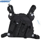 ABBREE Walkie Talkie Accessories Chest Harness Front Pack