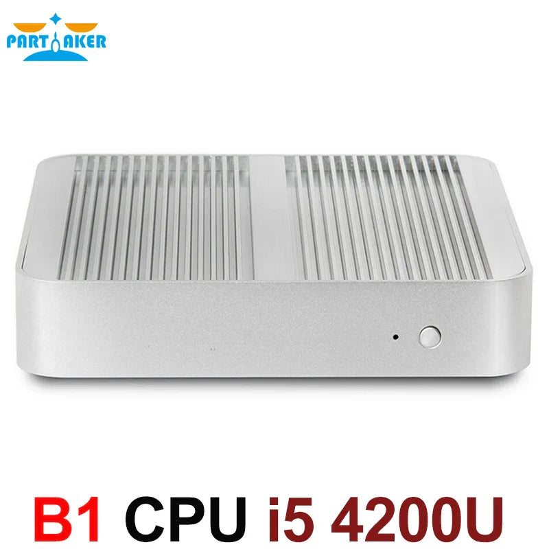 Fanless 4K HTPC TV Box Nuc Computer Barebone