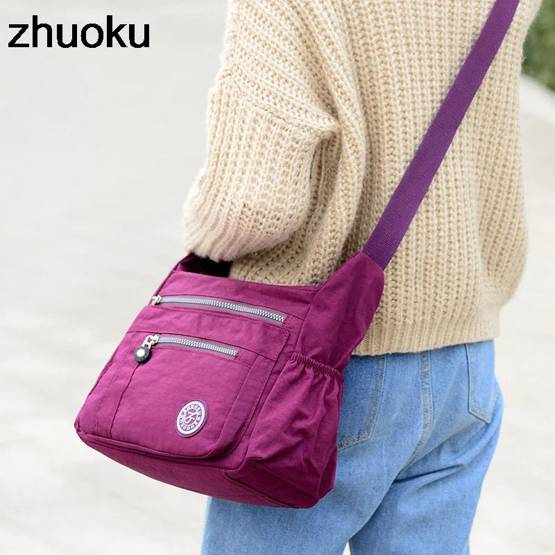Luxury Women Messenger Bag Waterproof Nylon Shoulder Bags