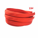 24Pcs/Lot 15mm 24 Colors Satin Fabric Covered Resin