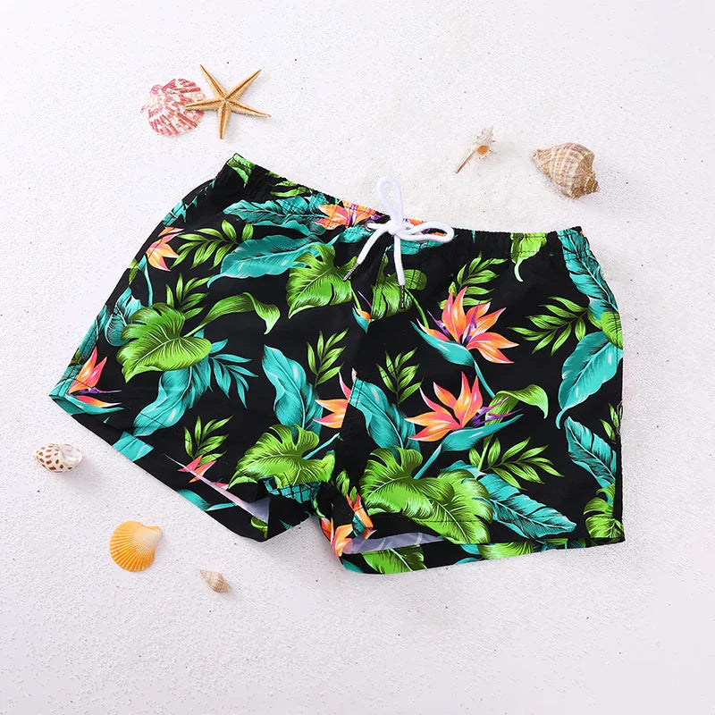 Men's Printed Board Shorts Quick Dry Beach Shorts