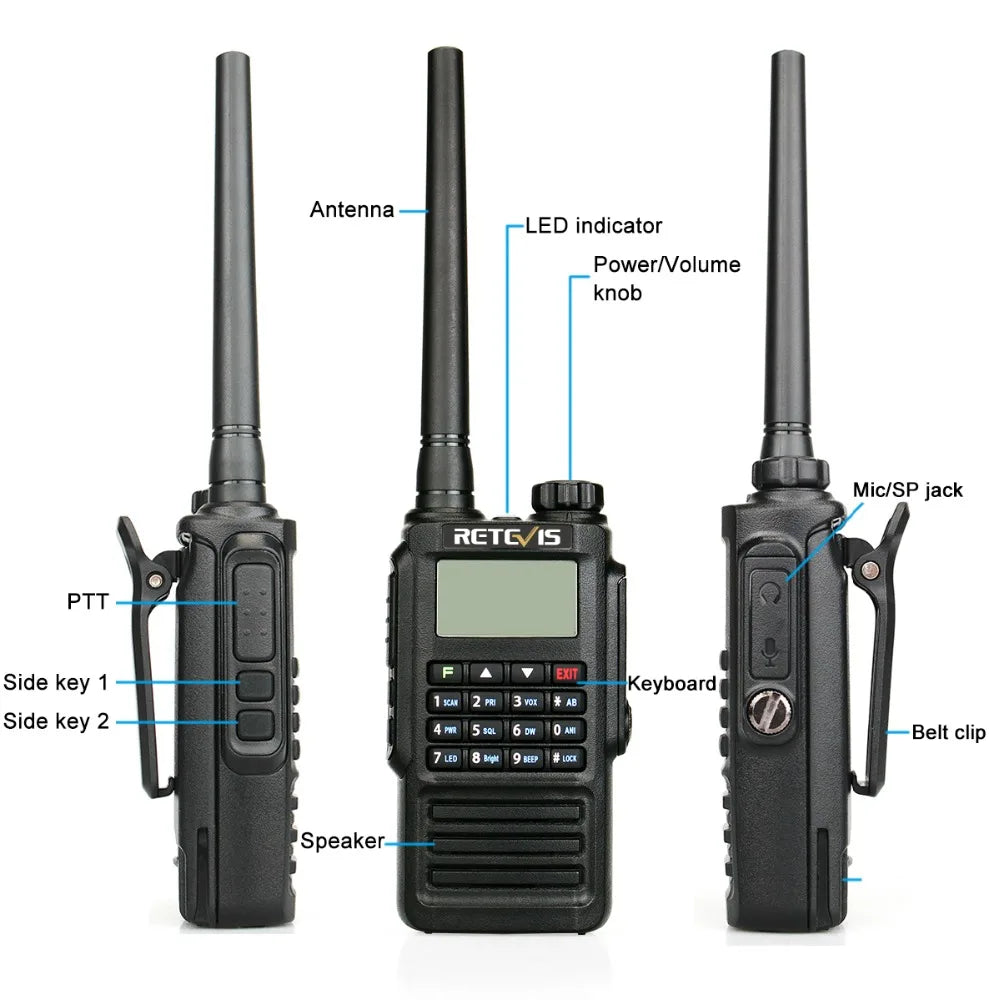 Handheld Waterproof Walkie Talkies Retevis RT87 5W IP67