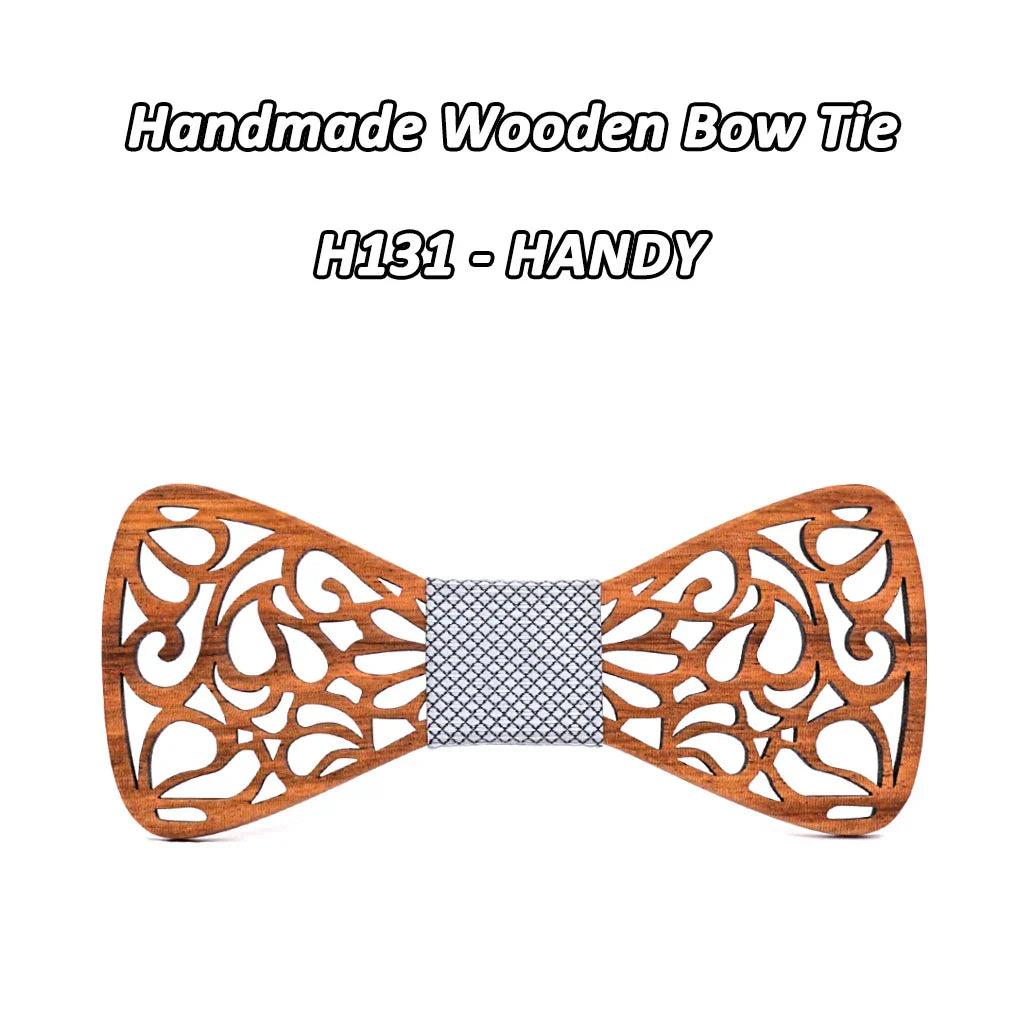 Mahoosive New Floral Wood Bow Ties for Men