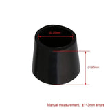 12Pcs 10-35mm Inner Diameter Black Round Furniture Chair