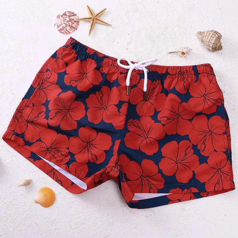 Men's Printed Board Shorts Quick Dry Beach Shorts