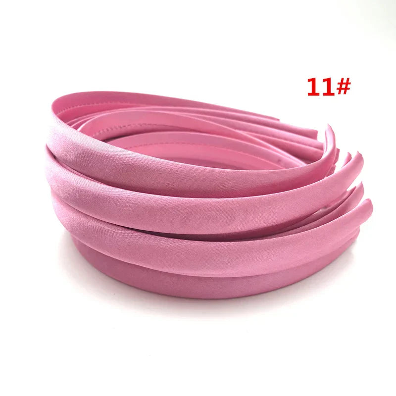 24Pcs/Lot 15mm 24 Colors Satin Fabric Covered Resin