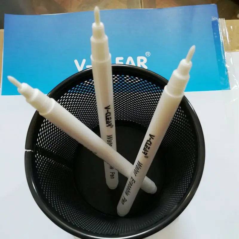 VCLEAR Water Soluble Pen White Color 3 Pcs