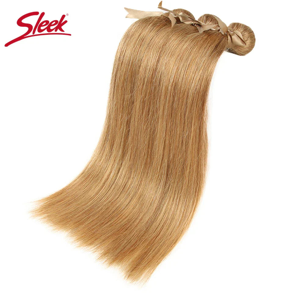 Sleek Honey Blonde 27 Color Mink Brazilian Natural