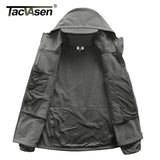 TACVASEN Winter Waterproof Fleece Lined Jackets Men's Safari