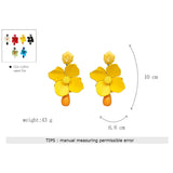 New Design Fashion Bohemin Flowers Drop Earrings Trendy