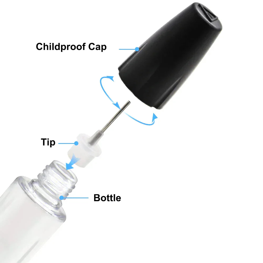 100Pcs 10ML 15ML 20ML 30ML PET Clear Vial