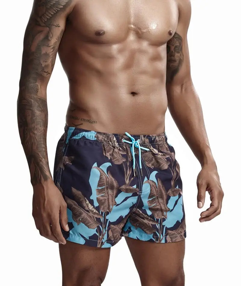 Men's Printed Board Shorts Quick Dry Beach Shorts