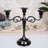 Silver Gold Black Bronze Metal Candlestick Holder Retro
