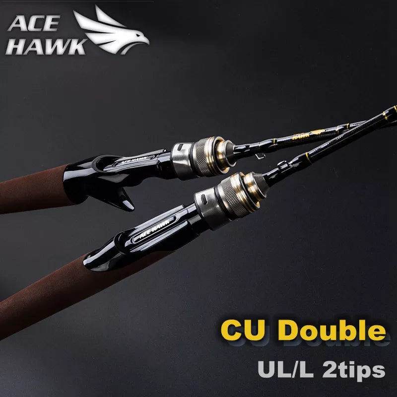 CU DOUBLE NEW 1.8m Lure Fishing Rod Fast