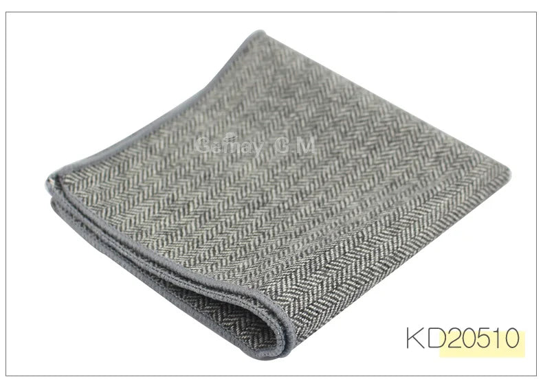 High Quality Hankerchief Scarves Business Suit Hankies Wool
