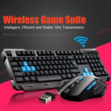 Keyboard Mouse Combos Waterproof Multimedia 2.4GHz Wireless Gaming