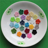 100 Colorfull Handmade Cotton Crochet Flowers, quilt scrapbooking