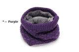 Female Warm Cashmere Tube Scarf Children Knitted Cowl