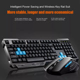 Keyboard Mouse Combos Waterproof Multimedia 2.4GHz Wireless Gaming