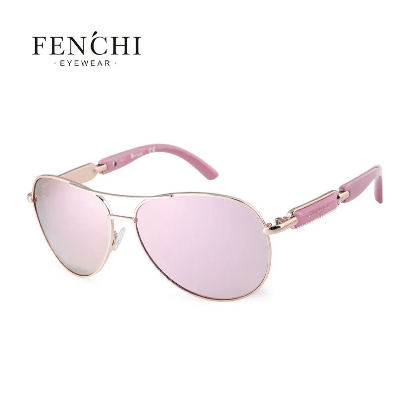 FENCHI 2021 Pink Sunglasses Women Polarized Sunglasess 2020