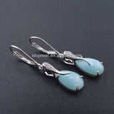 925 Sterling Silver Jewelry Dominica Natural Larimar Gemstone