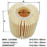 Automobiles Oil Filter 04152YZZA1 For Toyota Lexus ES350
