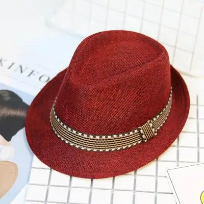 2019 Straw Cap Baby Hats Children Jazz Cap