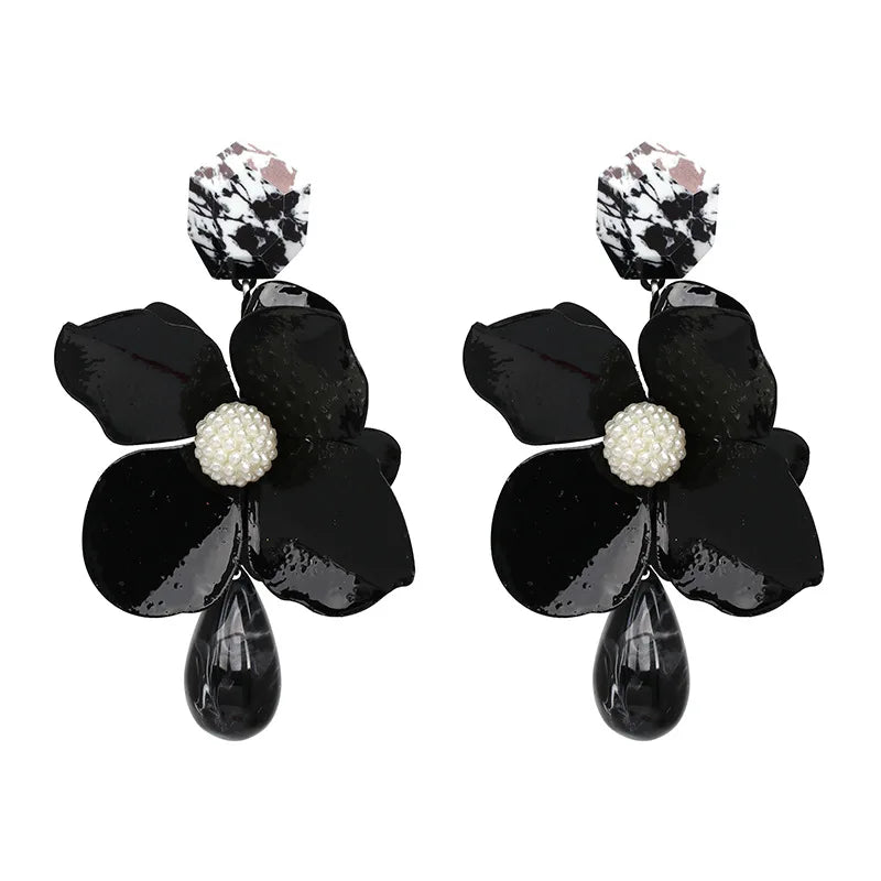 New Design Fashion Bohemin Flowers Drop Earrings Trendy