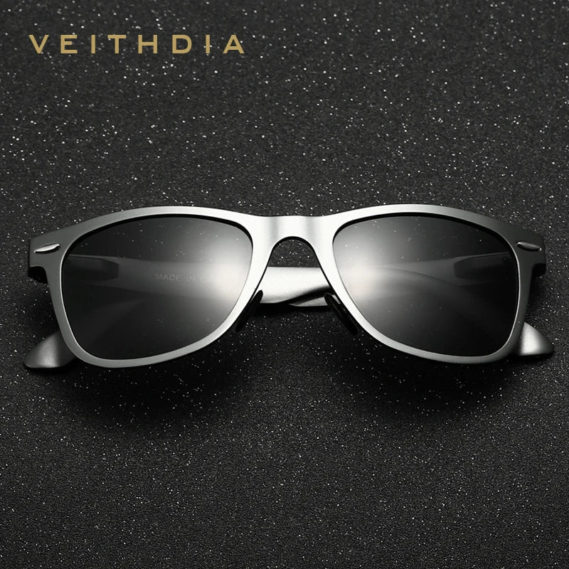 VEITHDIA Sunglasses Brand Designer Aluminum Magnesium Men Sun