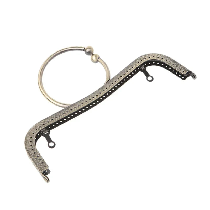 THINKTHENDO 1pc Metal Square Frame For Sewing Handbag