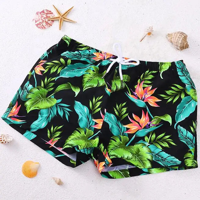 Men's Printed Board Shorts Quick Dry Beach Shorts