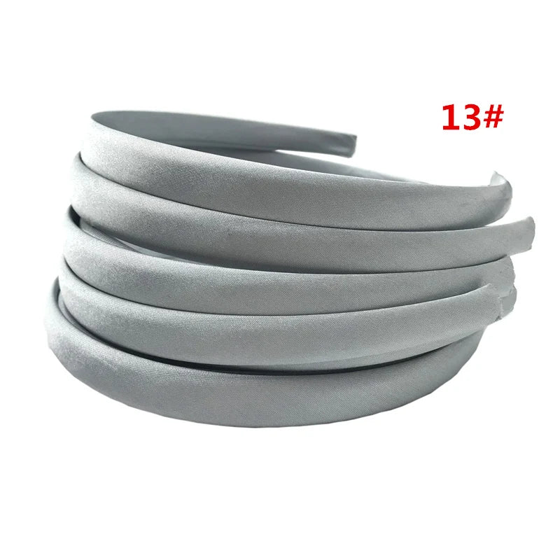 24Pcs/Lot 15mm 24 Colors Satin Fabric Covered Resin