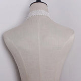 TWOTWINSTYLE Tie Necklace With Scarf For Women Diamonds