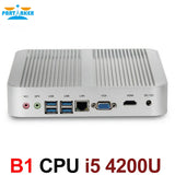 Fanless 4K HTPC TV Box Nuc Computer Barebone