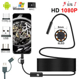 New 8.0mm Endoscope Camera 1080P HD USB Endoscope