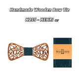 Mahoosive New Floral Wood Bow Ties for Men