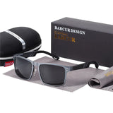 BARCUR Aluminium Magnesium Square Sunglasses Men Polarized Vintage